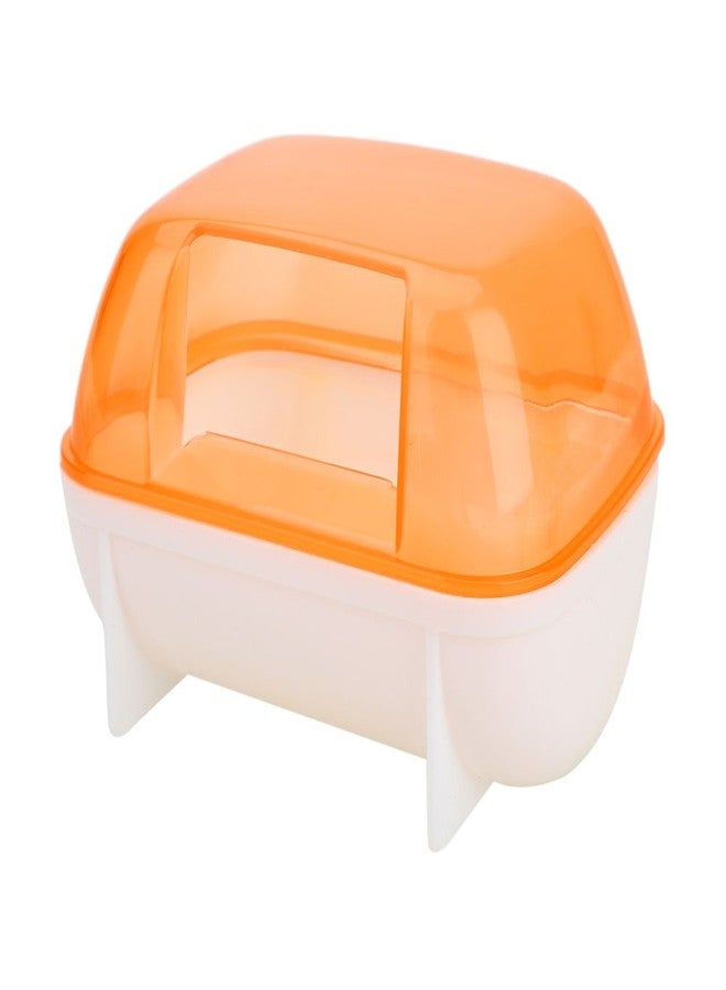 Sage Square Bath Sand Tub Cum Bathroom Cum Litter Tub for Hamster/Dwarf/Gerbil/Chinchilla/Mice (Orange) - Image 5
